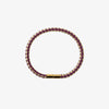 Double Color Braided Bracelet: Double Purple and Gold