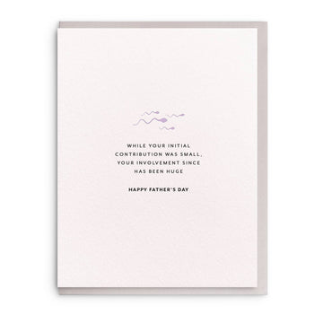 Contribution - Letterpress Father's Day Greeting Card