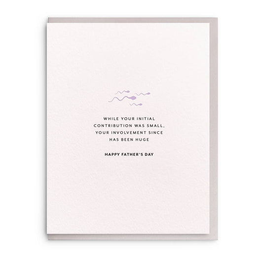 Contribution - Letterpress Father's Day Greeting Card