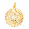 Circle Letter Charm