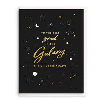 Galaxy Grad - Foil Graduation Card