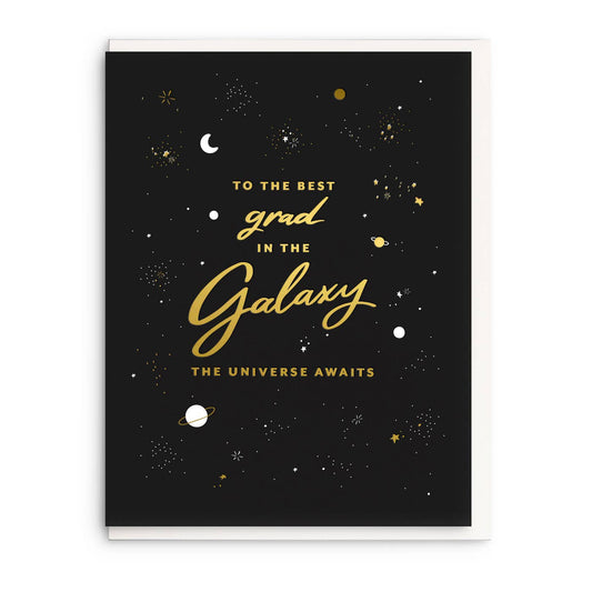 Galaxy Grad - Foil Graduation Card