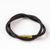 Flint Braided Bracelet: Brown / L