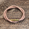 Flint Braided Bracelet: Brown / L