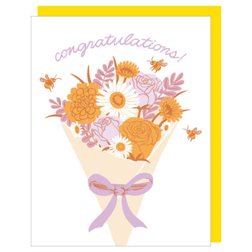 Bouquet Congratulations Card