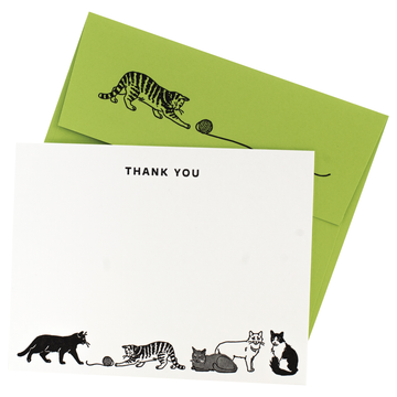Cats At Play Note Card Set