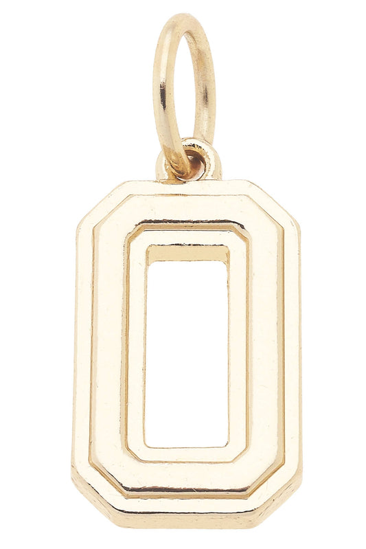 Shiny Gold Number Charm