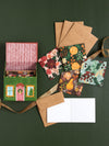 Christmas Cottage Mini Greeting  Card Box Set