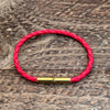 Flint Single Waxed Canvas Bracelet: Black / Medium