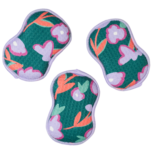 Reusable Sponges (Set of 3) - ZW Day Break: Evergreen