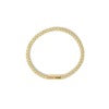 Gold braided bracelet by jewelry, shown on a white background.
