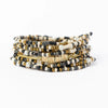 Sage 10 Strand Stretch - Black & Goldie Mama
