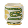 Wild Lemongrass Snake Ceramic Candle