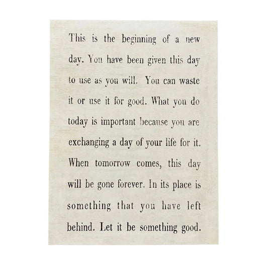 12"x16" This Is The Beginning Art Poster