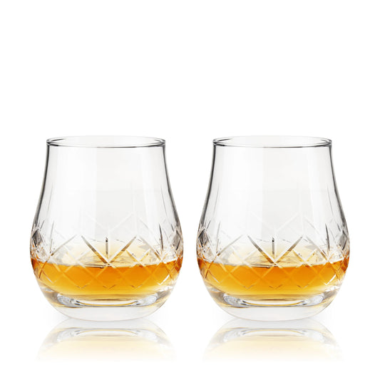 Admiral Crystal Heavyweight Bourbon Glasses