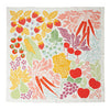Cotton heritage towel with produce pattern from Danica Studio.

