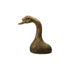Resin Goose Head Shaped Taper Holder, Antique Gold Finish