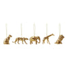 Resin Safari Animal Ornament, Gold Finish, 5 Styles