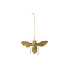2-3/4"H Resin Bee Ornament with Wire Legs, Gold Finish