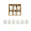 White Stoneware Village (Set of 6)