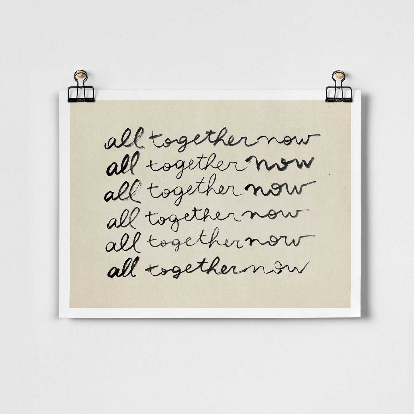 All Together Now Fine Art Print