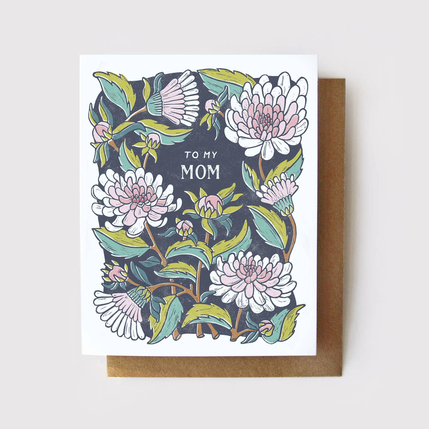 To My Mom - Dahlia Plastic Free Mother's Day Card