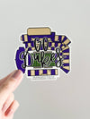 James Madison University Stadium football sticker - Large 4inx4in